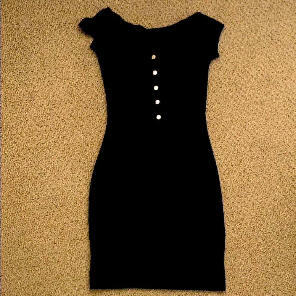 Black buttoned dress
